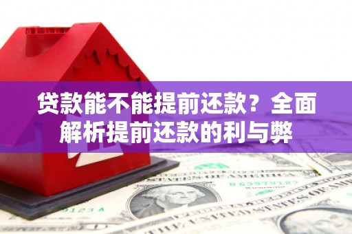 兴宁贷款能不能提前还款？全面解析提前还款的利与弊