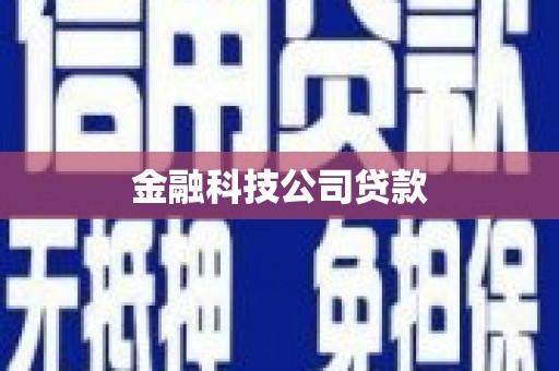 兴宁金融科技公司贷款