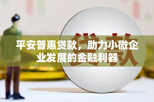 兴宁平安普惠贷款，助力小微企业发展的金融利器