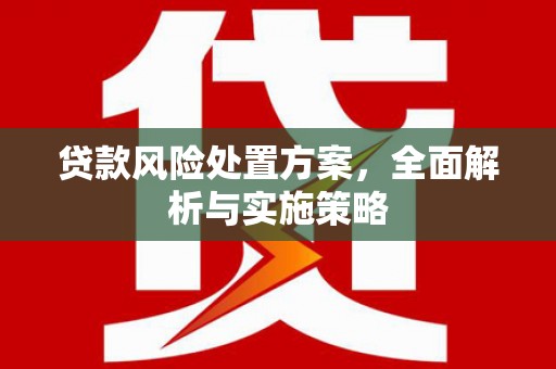 兴宁贷款风险处置方案，全面解析与实施策略
